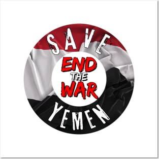 Save Yemen, End the War - Yemen flag colors Posters and Art